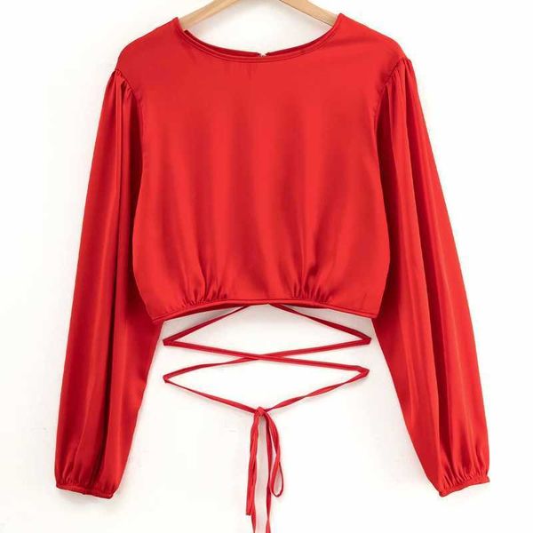 women's t-shirt spring 2022 new lace up waist satin round neck long sleeves corset fashion short ladies casual show navel t shirts t22, White
women's t-shirt spring 2022 new lace up waist satin round neck long sleeves corset fashion short ladies casual show navel t shirts t22, White
