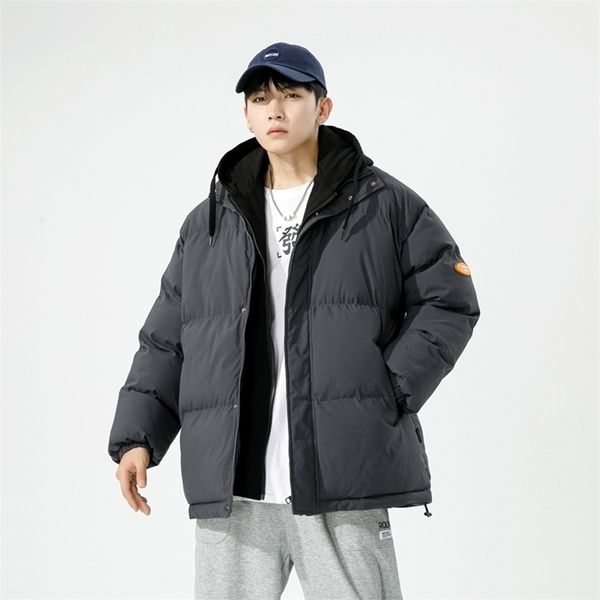 mens down parkas korean winter jacket streetwear and womens couple hooded outerwear thicken warm coat oversized puffer with hood 220923, Black
mens down parkas korean winter jacket streetwear and womens couple hooded outerwear thicken warm coat oversized puffer with hood 220923, Black