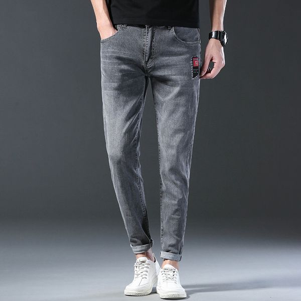 men's jeans fashion trend gray skinny autumn business slim straight denim trousers male classic brand clothes 220923, Blue
men's jeans fashion trend gray skinny autumn business slim straight denim trousers male classic brand clothes 220923, Blue