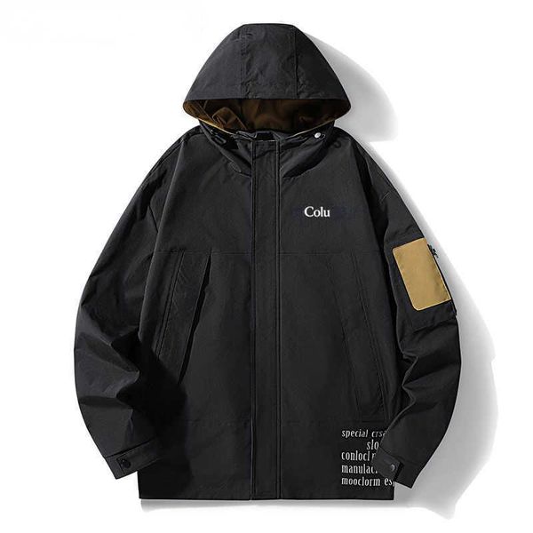 colu hooded sports jacket outdoor windbreaker men and women couples autumn windproof fashion loose all-match coat, Black;brown
colu hooded sports jacket outdoor windbreaker men and women couples autumn windproof fashion loose all-match coat, Black;brown