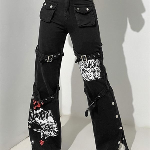 women's pants capris suchcute gothic bandage women baggy jeans punk style egirl black denim trousers y2k dark academia hight waist stre, Black;white
women's pants capris suchcute gothic bandage women baggy jeans punk style egirl black denim trousers y2k dark academia hight waist stre, Black;white