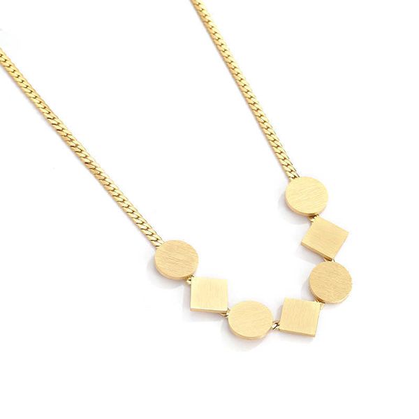 Brushed Geometric Stainless steel Chokers Necklace Gothic Girls' Daily Outfit Clavicle Thin Neck Chain Jewelry
Brushed Geometric Stainless steel Chokers Necklace Gothic Girls' Daily Outfit Clavicle Thin Neck Chain Jewelry