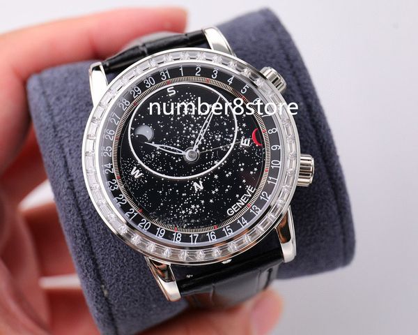 6102 6104 diamond sky moon celestial mens watch swiss 324s automatic movement black / blue dial sapphire crystal stainless steel classic lux, Slivery;brown
6102 6104 diamond sky moon celestial mens watch swiss 324s automatic movement black / blue dial sapphire crystal stainless steel classic lux, Slivery;brown