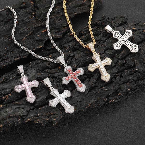 hip-hop color zirconium cross pendant european and american hip-hop personality full drill collarbone chain light luxury jewelry accessories, Silver
hip-hop color zirconium cross pendant european and american hip-hop personality full drill collarbone chain light luxury jewelry accessories, Silver
