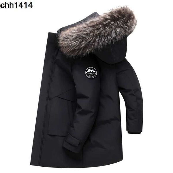 down jacket men's winter clothes 2022 new medium length thickened large fur collar hooded coat national fashion loose korean, Black
down jacket men's winter clothes 2022 new medium length thickened large fur collar hooded coat national fashion loose korean, Black