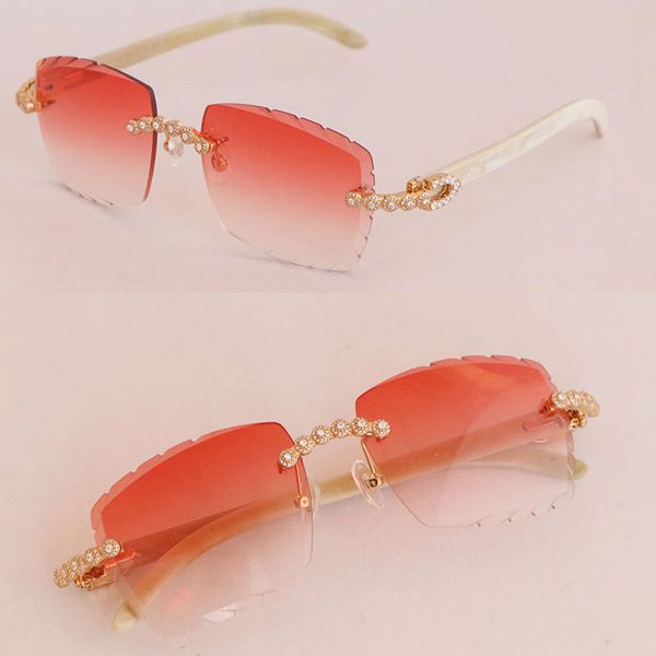 622s atural buffalo horn rimless sunglasses womans 3524012 moissanite diamond set glasses men square sun glasses male and female 18k gold, White;black
622s atural buffalo horn rimless sunglasses womans 3524012 moissanite diamond set glasses men square sun glasses male and female 18k gold, White;black