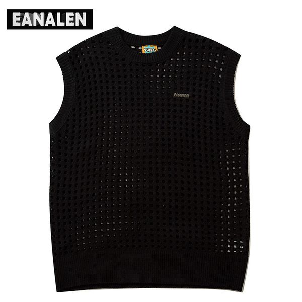 men's sweaters harajuku solid color plaid hollow jumper sweater vest men's oversized street vintage y2k knitted ugly sweater sleev, White;black
men's sweaters harajuku solid color plaid hollow jumper sweater vest men's oversized street vintage y2k knitted ugly sweater sleev, White;black