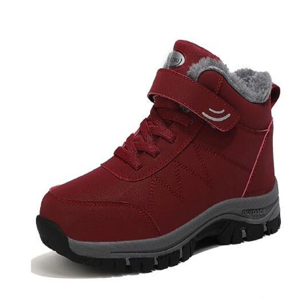 2022 winter women men boots plush leather waterproof sneakers climbing hunting shoes lace-up outdoor warm hiking boot man, Black
2022 winter women men boots plush leather waterproof sneakers climbing hunting shoes lace-up outdoor warm hiking boot man, Black