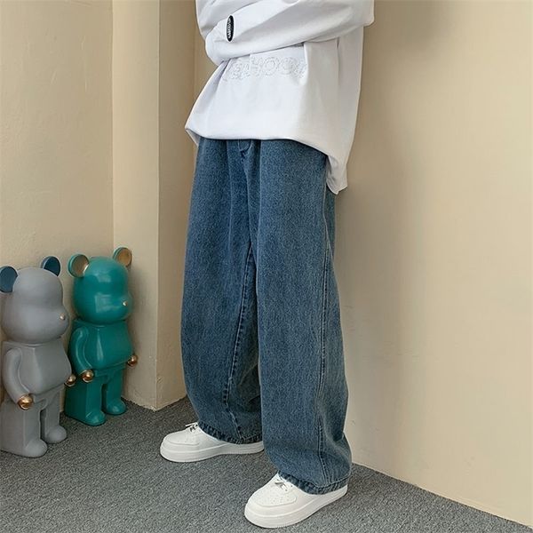 men's jeans wide leg cargo pants streetwear baggy spring autumn men korean fashion loose straight male brand clothing black l220922, Blue
men's jeans wide leg cargo pants streetwear baggy spring autumn men korean fashion loose straight male brand clothing black l220922, Blue