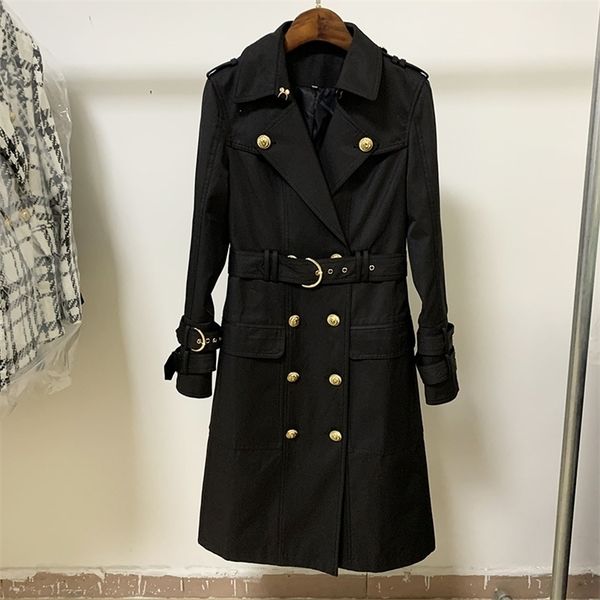 women's trench coats high street fall winter designer fashion women's elegant double breasted lion buttons belt trench coat 220924, Tan;black
women's trench coats high street fall winter designer fashion women's elegant double breasted lion buttons belt trench coat 220924, Tan;black