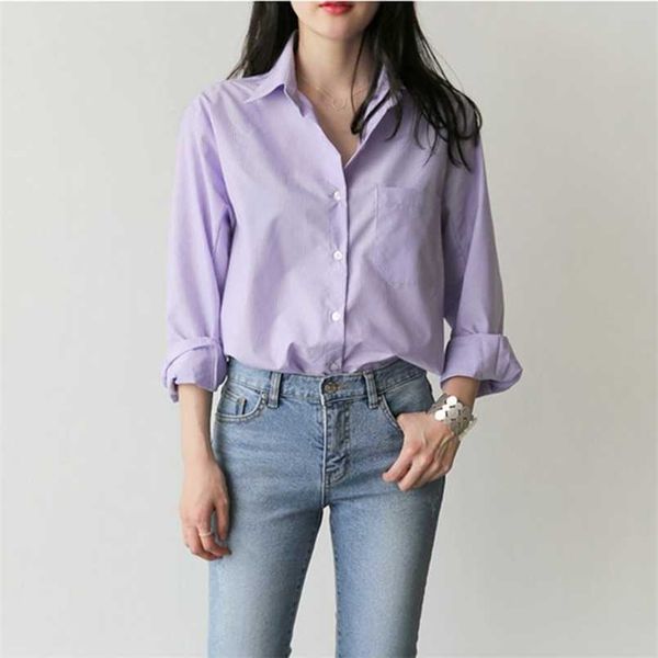 women's blouses shirts spring women blouse striped turndown collar office lady full sleeve women shirts light purple fashion female b, White
women's blouses shirts spring women blouse striped turndown collar office lady full sleeve women shirts light purple fashion female b, White