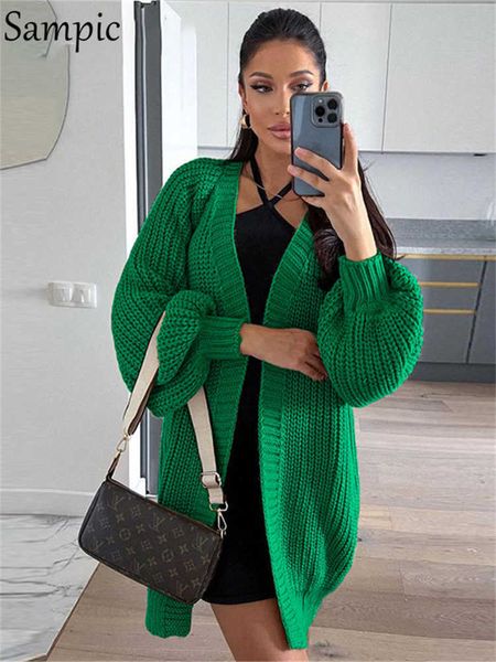 women's sweaters sampic 2022 autumn winter women oversized knitted cardigan casual lantern long sleeve v neck vintage loose sweater str, White;black
women's sweaters sampic 2022 autumn winter women oversized knitted cardigan casual lantern long sleeve v neck vintage loose sweater str, White;black