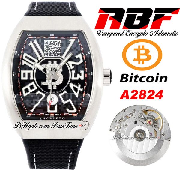abf vanguard encrypto v45 a2824 automatic mens watch steel case black dial with bitcoins wallet address big number nylon rubber strap super, Slivery;brown
abf vanguard encrypto v45 a2824 automatic mens watch steel case black dial with bitcoins wallet address big number nylon rubber strap super, Slivery;brown
