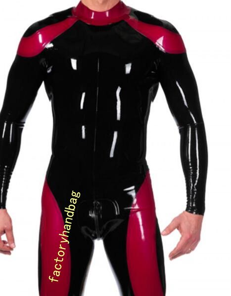 black & red ribbon catsuit mens costumes wetlook pvc faux leather back 3-ways zipper to front crotch leotard clubwear bodysuit
black & red ribbon catsuit mens costumes wetlook pvc faux leather back 3-ways zipper to front crotch leotard clubwear bodysuit