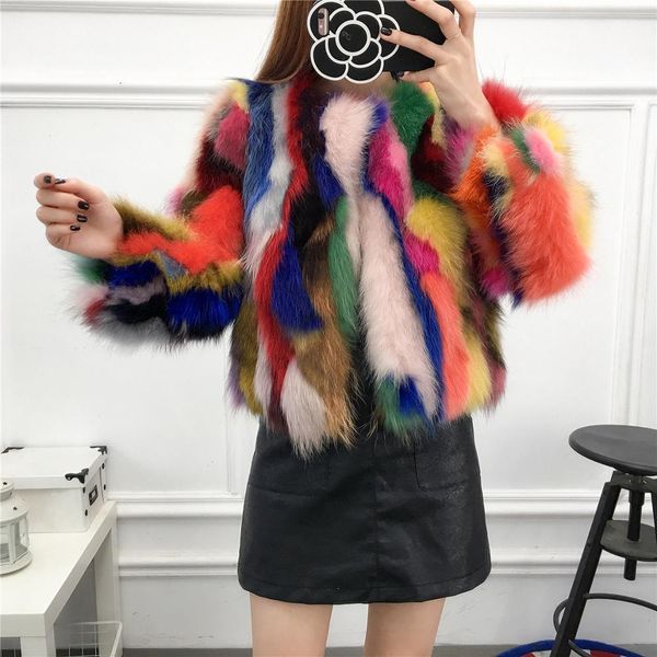 women s fur faux women s real genuine natural raccoon fur coat girl s multicolor colorful fashion jacket lady outwear warm winter 220926, Black
women s fur faux women s real genuine natural raccoon fur coat girl s multicolor colorful fashion jacket lady outwear warm winter 220926, Black