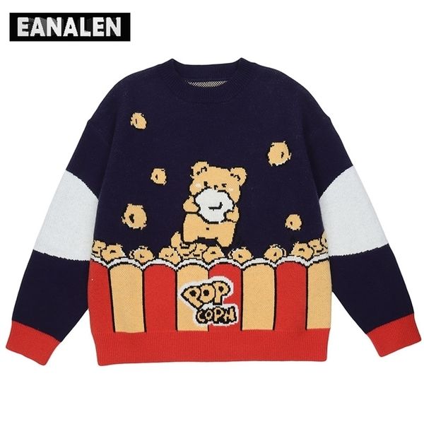 men's sweaters harajuku retro cartoon anime jumper knit sweater men's winter cute bear oversized sweater thick grandpa ugly sweate, White;black
men's sweaters harajuku retro cartoon anime jumper knit sweater men's winter cute bear oversized sweater thick grandpa ugly sweate, White;black