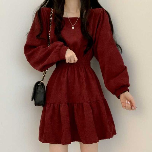 casual dresses qweek vintage mini dress women sweet retro wrap square collar long sleeve short dresses solid 3 colors preppy style clothes 2, Black;gray
casual dresses qweek vintage mini dress women sweet retro wrap square collar long sleeve short dresses solid 3 colors preppy style clothes 2, Black;gray