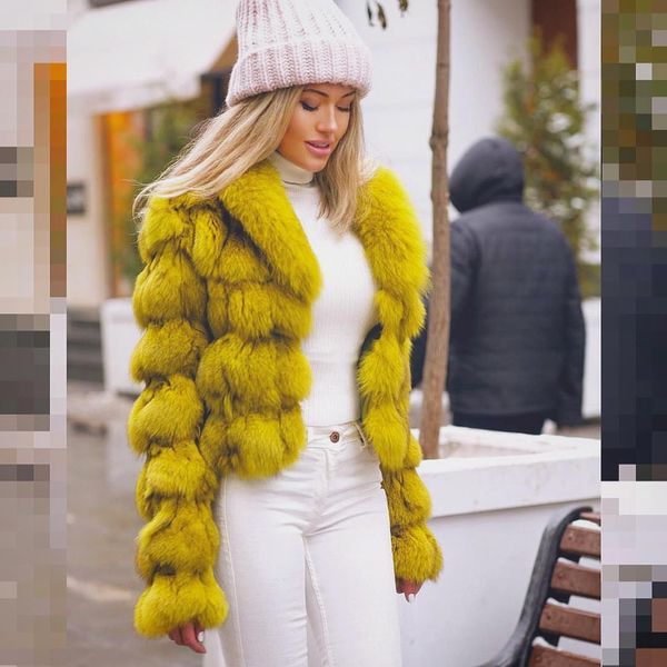 women s fur faux fursarcar winter jackets real natural coat thick warm body genuine outwear with collar 220926, Black
women s fur faux fursarcar winter jackets real natural coat thick warm body genuine outwear with collar 220926, Black