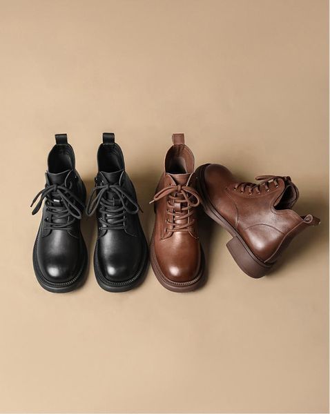 cowhide v-mouth short ankle boots martin shoes women's 2022 autumn flat keel female boot lace up british single lady footwear, Black
cowhide v-mouth short ankle boots martin shoes women's 2022 autumn flat keel female boot lace up british single lady footwear, Black