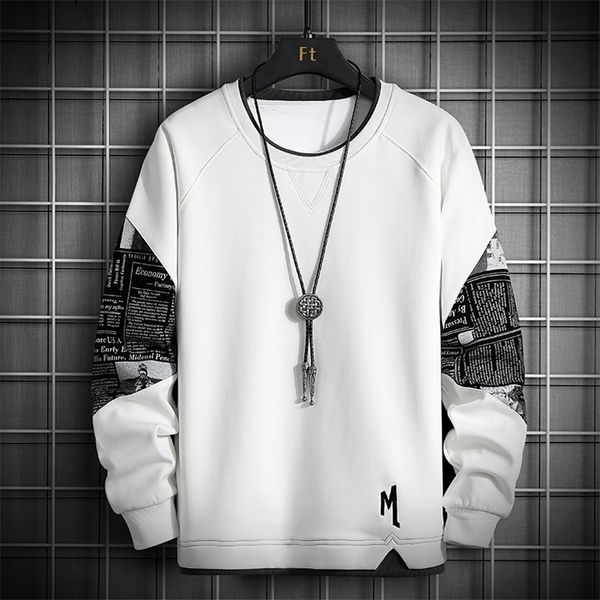 men s hoodies sweatshirts men harajuku casual hip hop sweatshirt stitching print male o neck fashion mens clothing multi color 220922, Black
men s hoodies sweatshirts men harajuku casual hip hop sweatshirt stitching print male o neck fashion mens clothing multi color 220922, Black