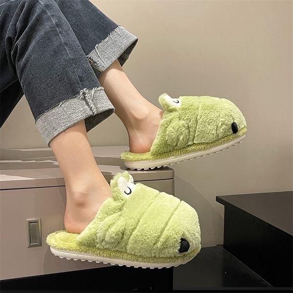slippers female cotton cute furry cartoon anime winter warm household indoor nonslip ladies shoes 220923, Black
slippers female cotton cute furry cartoon anime winter warm household indoor nonslip ladies shoes 220923, Black