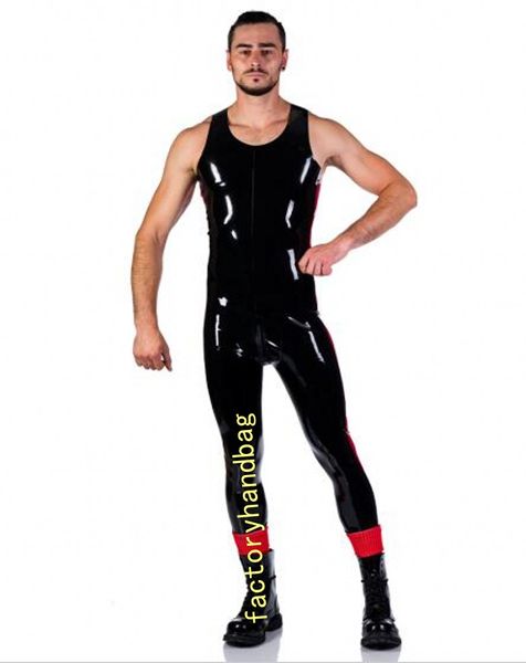 mens wide shoulder straps catsuit costumes wetlook pvc faux leather leotard clubwear bodysuit back 3-ways zipper to front crotch, Black
mens wide shoulder straps catsuit costumes wetlook pvc faux leather leotard clubwear bodysuit back 3-ways zipper to front crotch, Black