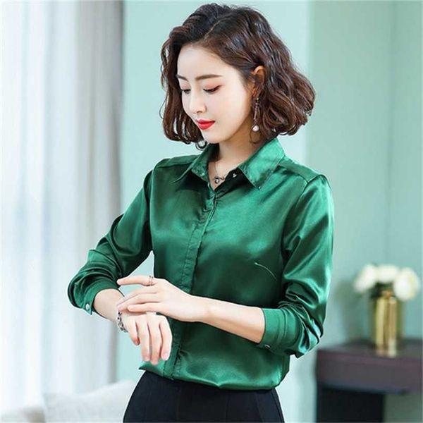 women's blouses shirts tingyili green pink satin blouse spring summer women blouse shirts korean elegant office ladies long sleeve 220, White
women's blouses shirts tingyili green pink satin blouse spring summer women blouse shirts korean elegant office ladies long sleeve 220, White