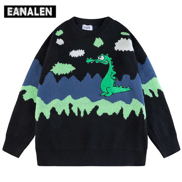 men's sweaters harajuku retro cute dinosaur jumper sweater men's oversized winter anime knit sweater grandpa ugly sweater women�, White;black
men's sweaters harajuku retro cute dinosaur jumper sweater men's oversized winter anime knit sweater grandpa ugly sweater women�, White;black