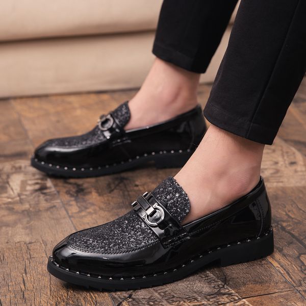 fashionable leather shoes classic trend latest style designer black comfortable non slip soft sole sequin decoration light breathable men, Red;white
fashionable leather shoes classic trend latest style designer black comfortable non slip soft sole sequin decoration light breathable men, Red;white