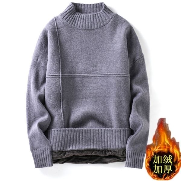 men's sweaters winter warm turtleneck slim soft fleece pullover solid knitted plus gold velvet thickening men 220924, White;black
men's sweaters winter warm turtleneck slim soft fleece pullover solid knitted plus gold velvet thickening men 220924, White;black