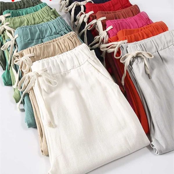 women's pants s garemay cotton linen for trousers loose casual solid color harem summer 220922, Black;white
women's pants s garemay cotton linen for trousers loose casual solid color harem summer 220922, Black;white