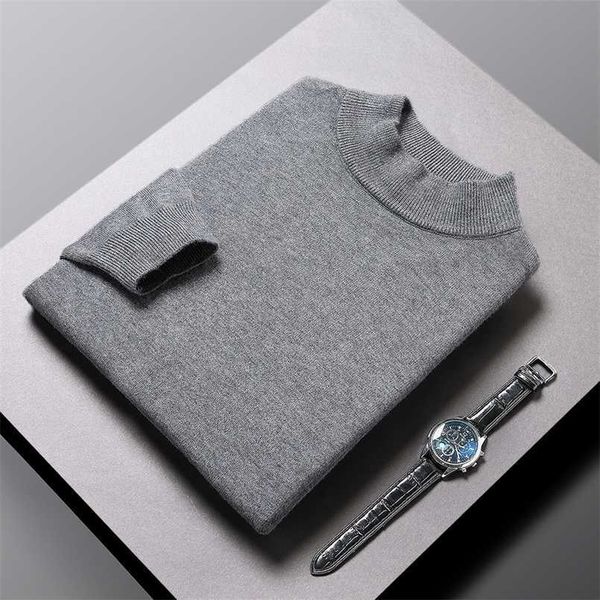 men's sweaters high end fashion brand knitted pullover sweater half turtle neck autum winter woolen casual jumper clothes 220923, White;black
men's sweaters high end fashion brand knitted pullover sweater half turtle neck autum winter woolen casual jumper clothes 220923, White;black