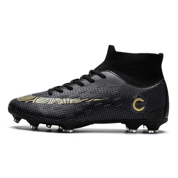 dress shoes professional men soccer kids tffg high ankle football boots grass cleats footwear 220923, Black
dress shoes professional men soccer kids tffg high ankle football boots grass cleats footwear 220923, Black