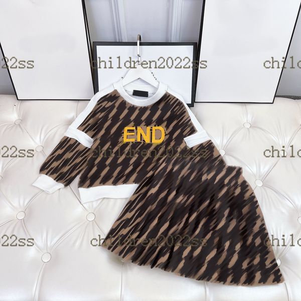 wavy pleated vertical striped skirt sets round neck pullover brown color shirts half skirts 2 pieces set newly high-end children college sty, White
wavy pleated vertical striped skirt sets round neck pullover brown color shirts half skirts 2 pieces set newly high-end children college sty, White