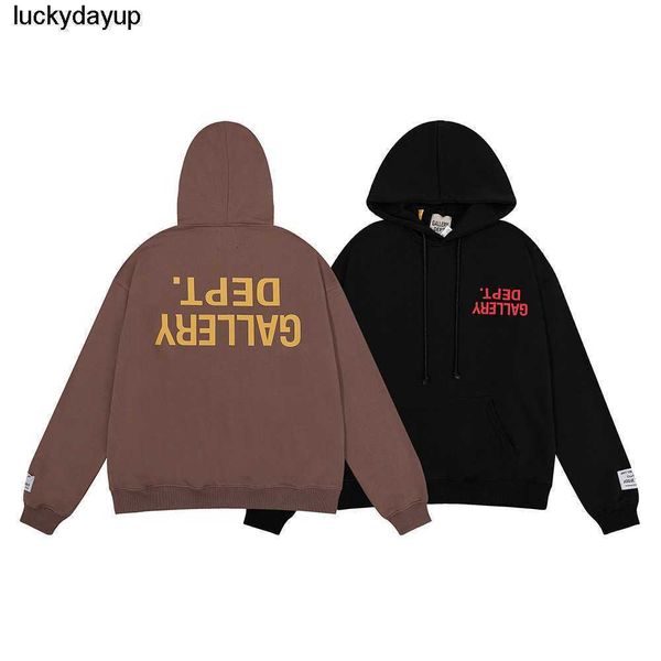 men's hoodies designer sweatshirts winter fashion galery dept inverted printed cotton fashion streetwear sweater hoodie, Black
men's hoodies designer sweatshirts winter fashion galery dept inverted printed cotton fashion streetwear sweater hoodie, Black