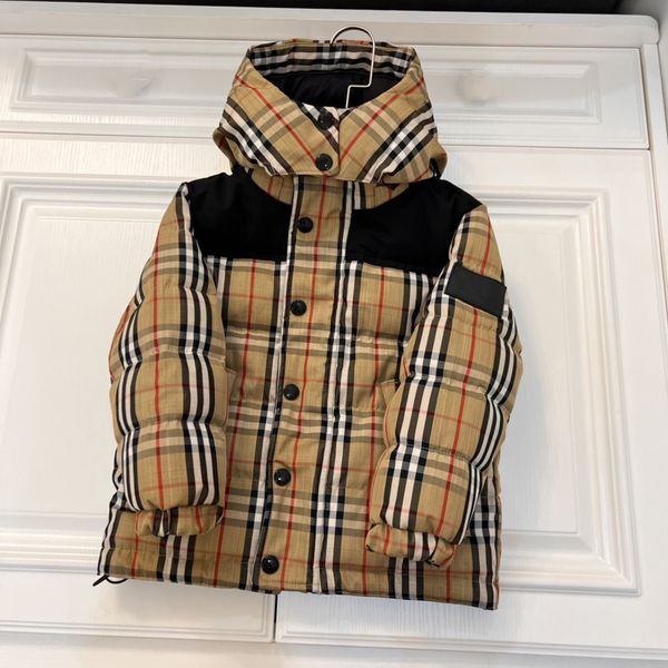 down coat baby clothes jacket designer kid clothe kids coats with badge hooded 2022 stripe thick warm outwear girl boy girls classic check k, Blue;gray
down coat baby clothes jacket designer kid clothe kids coats with badge hooded 2022 stripe thick warm outwear girl boy girls classic check k, Blue;gray