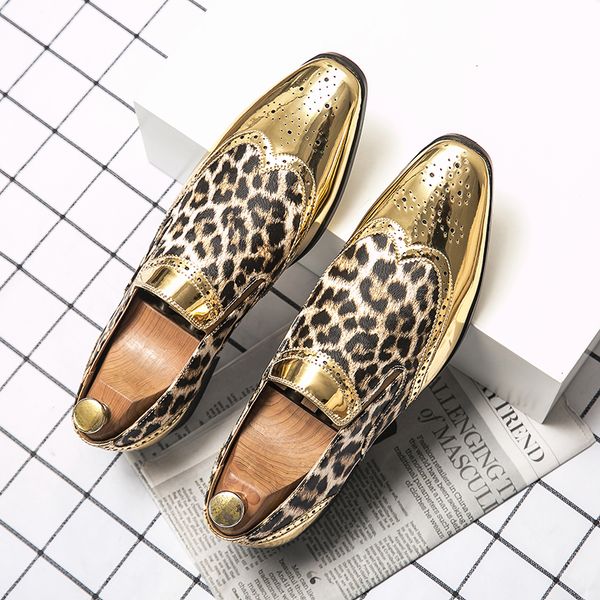 bullock leopard print loafers men casual shoes leather gold silver classic fashion trend pointed slip-on youth british daily party wedding b, Black
bullock leopard print loafers men casual shoes leather gold silver classic fashion trend pointed slip-on youth british daily party wedding b, Black