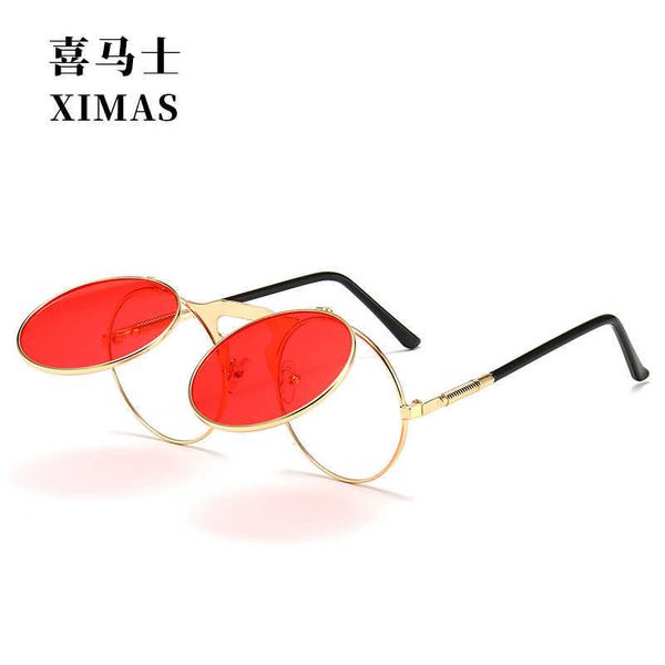 sunglass metal punk steam flip sunglasses men s and women s personalized 3057, White;black
sunglass metal punk steam flip sunglasses men s and women s personalized 3057, White;black
