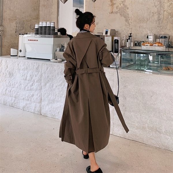 women's trench coats fashion women windbreaker with sashes elegant midlength autumn loose casual lapel long sleeve female trench korean, Tan;black
women's trench coats fashion women windbreaker with sashes elegant midlength autumn loose casual lapel long sleeve female trench korean, Tan;black