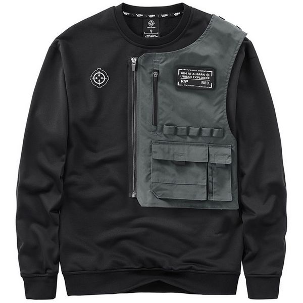 men s hoodies sweatshirts fashion techwear hi street mechanical tactical pullover personality cargo 220922, Black
men s hoodies sweatshirts fashion techwear hi street mechanical tactical pullover personality cargo 220922, Black