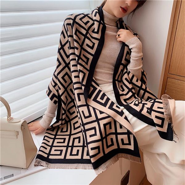 2020 luxury winter scarf women pashmina shawl lady wraps design print warm blanket female neck scarves thick stoles lj201221270h, Blue;gray
2020 luxury winter scarf women pashmina shawl lady wraps design print warm blanket female neck scarves thick stoles lj201221270h, Blue;gray