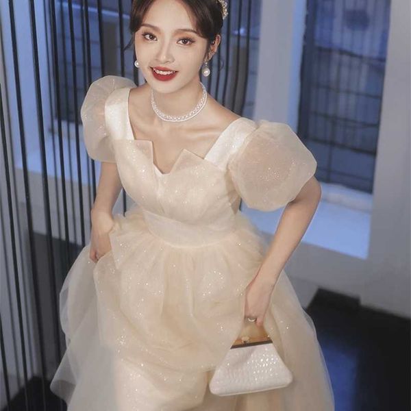 party dresses retro women prom dress blingbling puff sleeve high waist back bandage long dresses female formal banquet gowns 220923, White;black
party dresses retro women prom dress blingbling puff sleeve high waist back bandage long dresses female formal banquet gowns 220923, White;black
