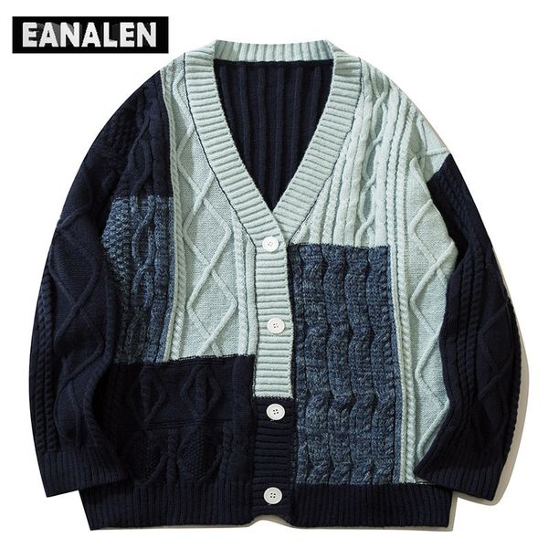 men's sweaters harajuku retro contrast color irregular jumper knitted sweater men's oversized pullover thick sweater grandpa ugly, White;black
men's sweaters harajuku retro contrast color irregular jumper knitted sweater men's oversized pullover thick sweater grandpa ugly, White;black