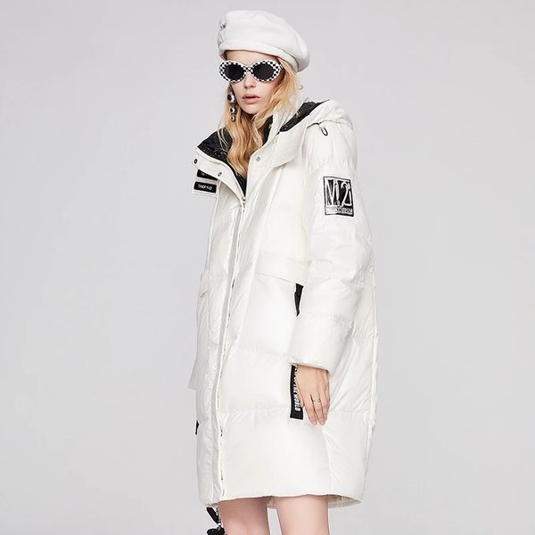 womens winter white duck down jacket leisure warm coat fashion medium and long hooded coats, Black
womens winter white duck down jacket leisure warm coat fashion medium and long hooded coats, Black