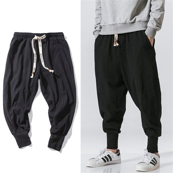 men's pants chinese style harem pants men streetwear casual joggers mens pants cotton linen sweatpants anklelength men trousers m5xl 22, Black
men's pants chinese style harem pants men streetwear casual joggers mens pants cotton linen sweatpants anklelength men trousers m5xl 22, Black