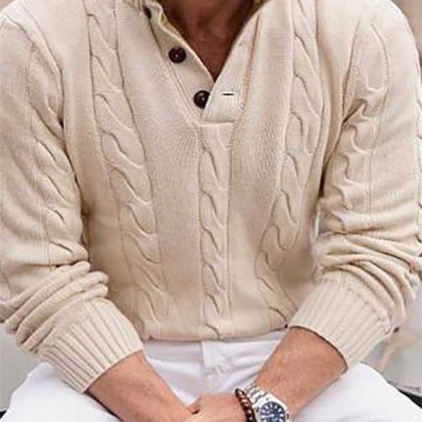 men's sweaters spring men knit sweater fashion stand collar button up jumper vintage mens long sleeve solid casual streetwear 220923, White;black
men's sweaters spring men knit sweater fashion stand collar button up jumper vintage mens long sleeve solid casual streetwear 220923, White;black