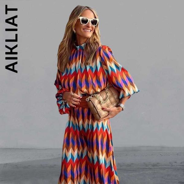 casual dresses aikliat new dress women print long dress new high neck 3/4 sleeves women fashion dresses stylish leisure woman vestidos femal, Black;gray
casual dresses aikliat new dress women print long dress new high neck 3/4 sleeves women fashion dresses stylish leisure woman vestidos femal, Black;gray