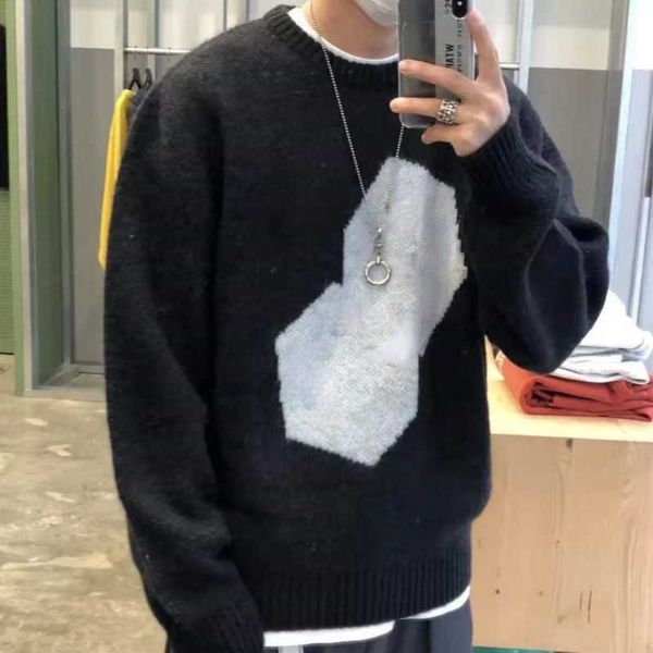 mens sweater st designer pullover embroidered wool sweaters man sweatshirt women plus size loose casual shirt, White;black
mens sweater st designer pullover embroidered wool sweaters man sweatshirt women plus size loose casual shirt, White;black