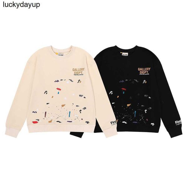 men's designer hoodies sweatshirts gary dept winter fashion limited ink splashing hand-painted printed round neck sweater, Black
men's designer hoodies sweatshirts gary dept winter fashion limited ink splashing hand-painted printed round neck sweater, Black