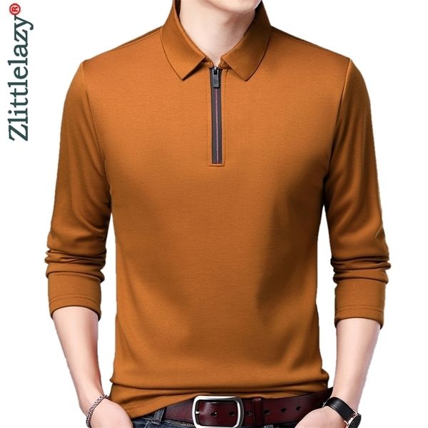 men's polos zipper long sleeve polo tee shirt men casual solid clothing shirts mens fashion slim fit hirt 0005 220924, White;black
men's polos zipper long sleeve polo tee shirt men casual solid clothing shirts mens fashion slim fit hirt 0005 220924, White;black